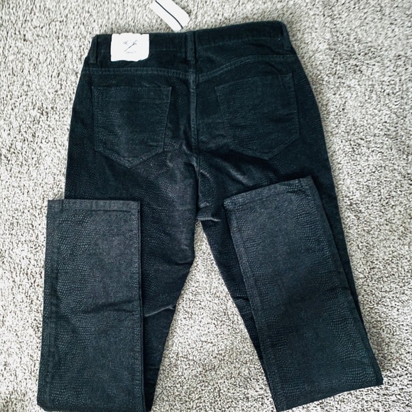 NWT Christopher Black Glitter Stretch Jeans Velvet - Picture 6 of 8